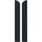 Ekena Millwork Americraft 2-Board (2 Batten) Wood Joined Board-n-Batten Shutters w/Ellipt Top, ARW101BE207X77OBH, PR ARW101BE207X77OBH - alternate 1